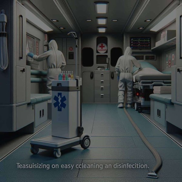 Quel type de revêtement de sol choisir pour une ambulance facilitant le nettoyage et la désinfection?